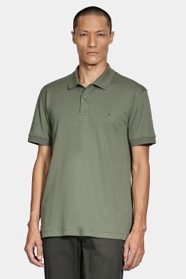 Polo Aramis Manga Curta Interlock Pima Selva