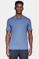 Polo Aramis Manga Curta Interlock Pima Atlantico - 1