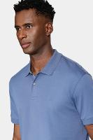 Polo Aramis Manga Curta Interlock Pima Atlantico - 2