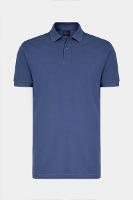 Polo Aramis Piquet Algodão Básico Manga Curta Azul Jeans - 4