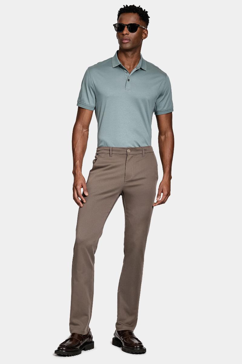 Polo Aramis Manga Curta Silk Blend Modal Menta - 2