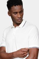 Polo Aramis Manga Curta Piquet Duplo Off White - 3