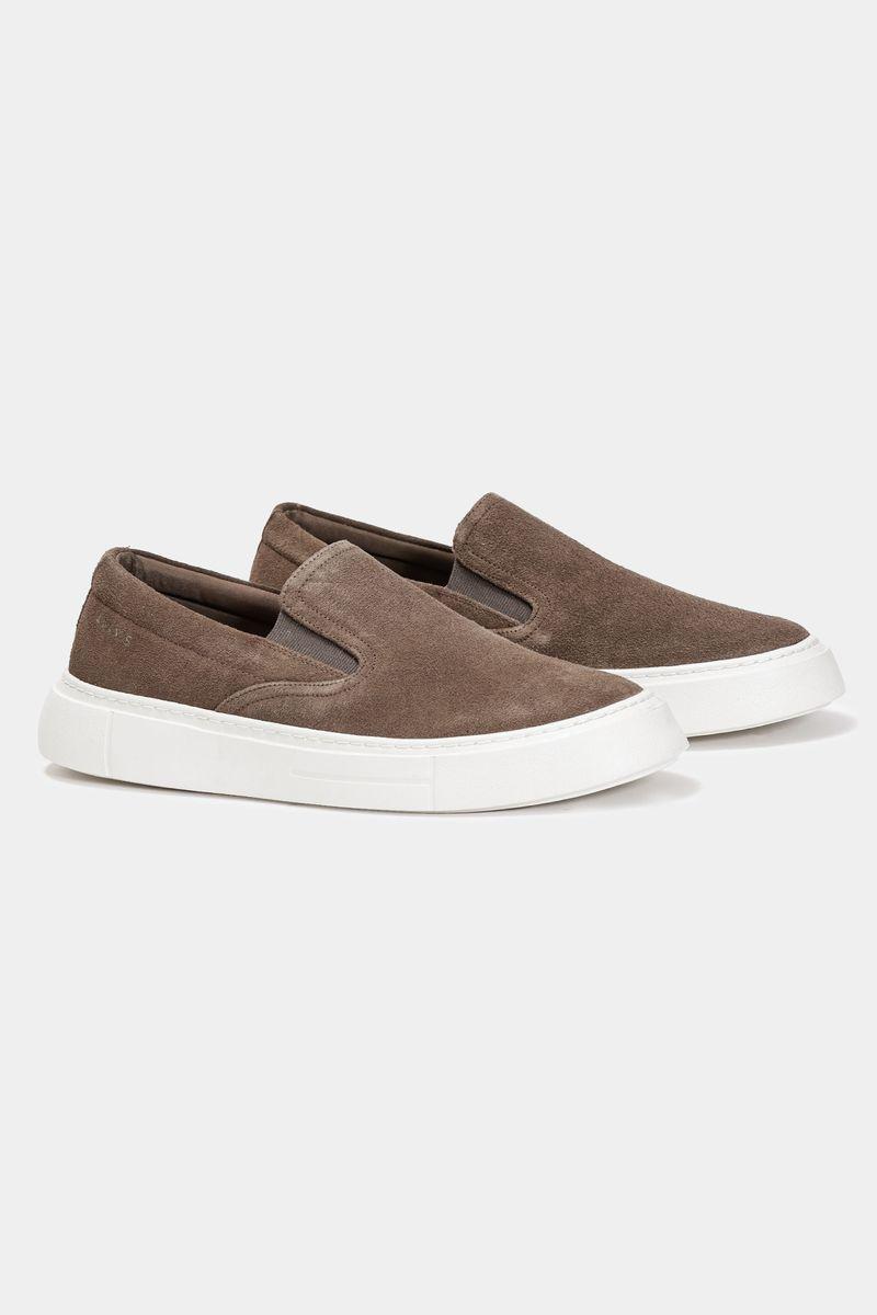 Tenis Aramis Slip On Camurça Aramis Castor - 2