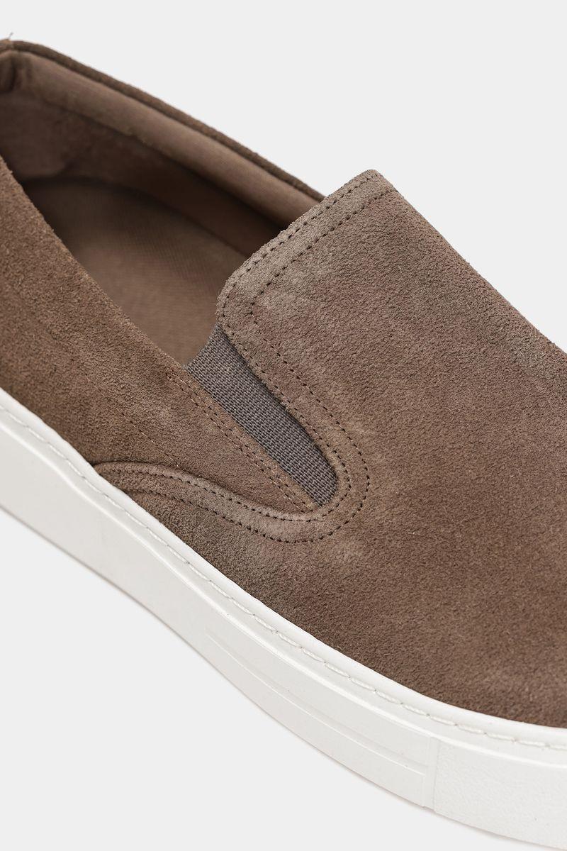 Tenis Aramis Slip On Camurça Aramis Castor - 4