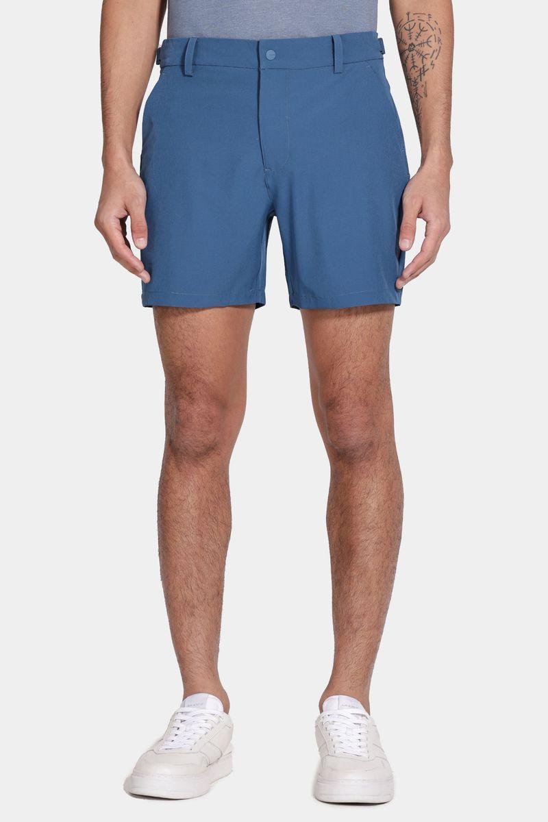 Shorts Aramis Tecnologico Com Fivela Azul Indigo - 1