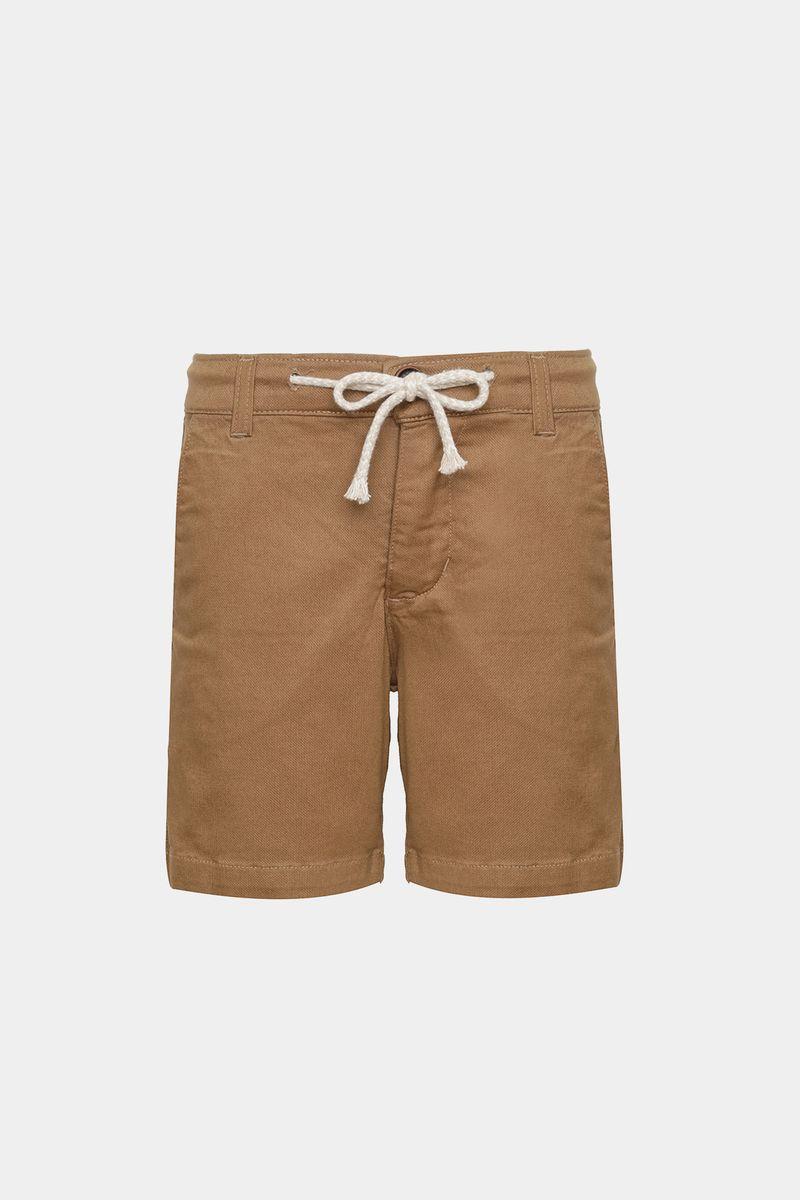 Bermuda Aramis Infantil Sarja Chino Maquinetada Caqui - 5