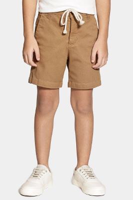 Bermuda Aramis Infantil Sarja Chino Maquinetada Caqui