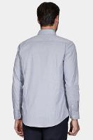 Camisa Aramis Slim Micro Xadrez Branco Com Azul - 3