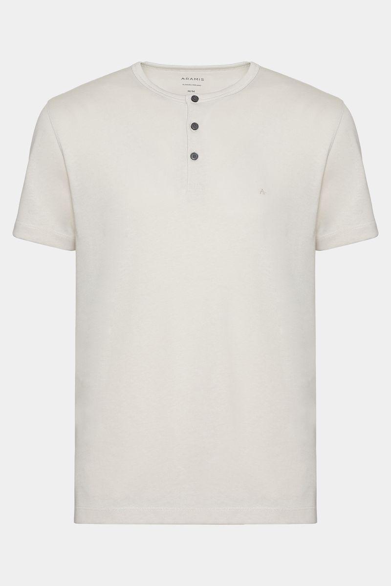 Camiseta Aramis Manga Curta Jersey Henley Gelo 116 - 4