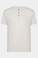 Camiseta Aramis Manga Curta Jersey Henley Gelo 116 - 4
