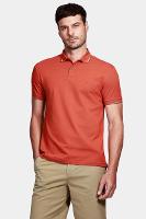 Polo Aramis Básica 4 Frisos Laranja Ferrugem Com Casto - 1