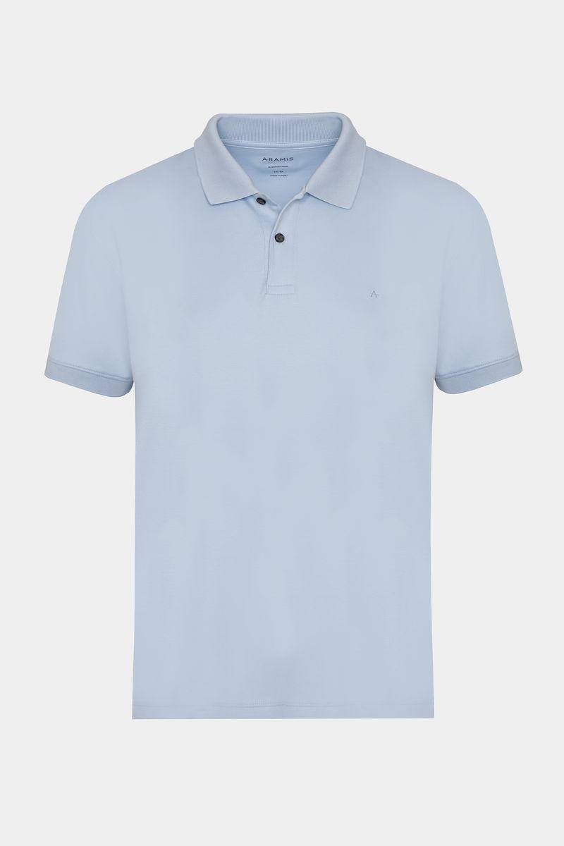 Polo Aramis Manga Curta Interlock Pima Topazio - 1