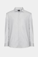 Camisa Aramis Manga Longa Regular  Branco e Cinza - 1