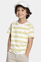 Camiseta Aramis Infantil Manga Curta Off White e Laranja - 1