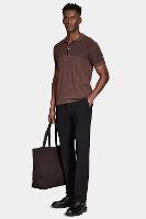 Polo Aramis Tricot Mc Mix Jacquard Cafe - 3