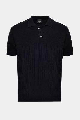 Polo Aramis Tricot Mc Mix Jacquard Marinho