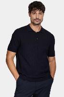 Polo Aramis Tricot Mc Mix Jacquard Marinho - 2