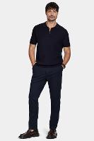 Polo Aramis Tricot Mc Mix Jacquard Marinho - 3