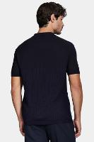 Polo Aramis Tricot Mc Mix Jacquard Marinho - 5