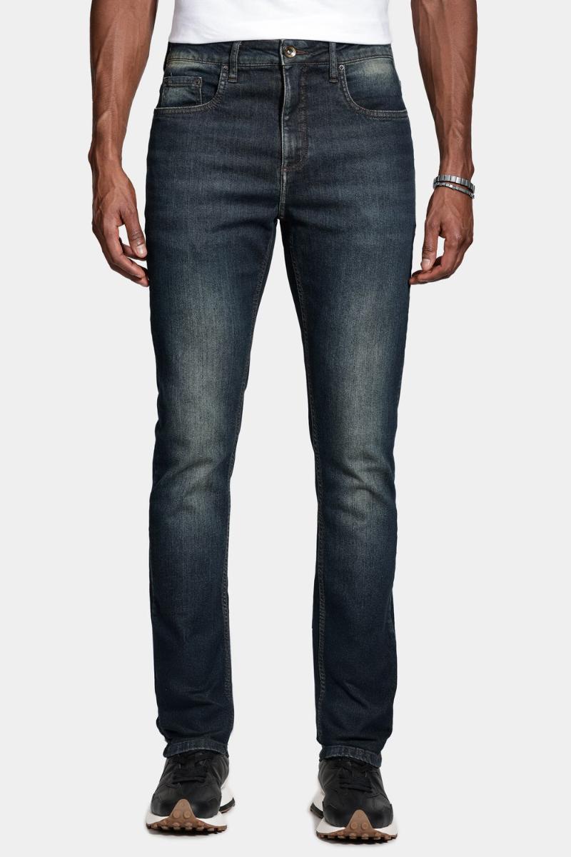 Calça Aramis Jeans Slim Blue Sobretinta Azul - 2