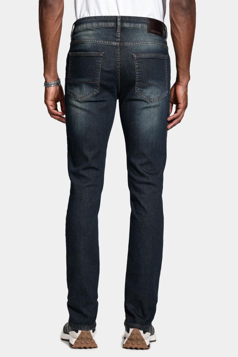 Calça Aramis Jeans Slim Blue Sobretinta Azul - 6
