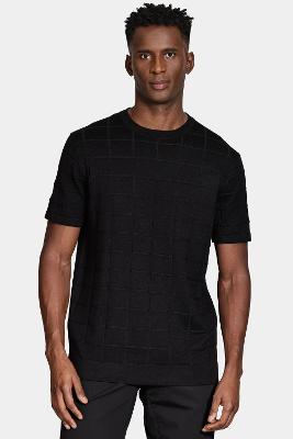 Tricot Aramis Manga Curta Jacquard