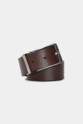 Cinto Duplaface Saffiano Sun (Pa) Café Com Preto