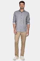 Camisa Aramis Manga Longa Denim Like Cinza - 2