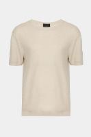 Tricot Aramis Manga Curta Jacquard Areia - 1