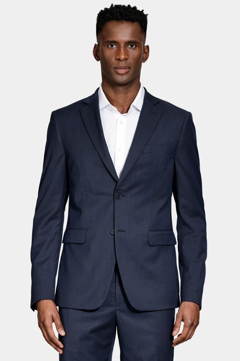 Costume Aramis Uper Slim Mini Xadrez Marinho - 1