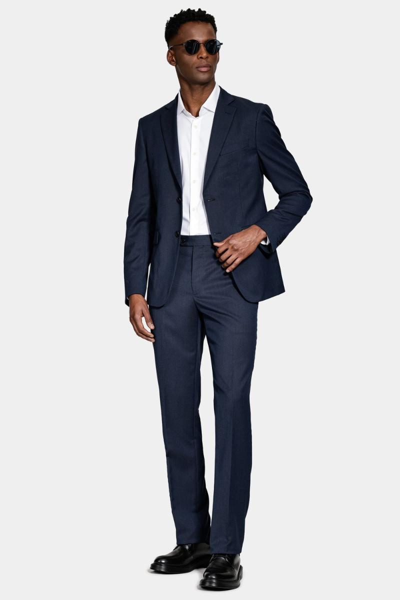 Costume Aramis Uper Slim Mini Xadrez Marinho - 2