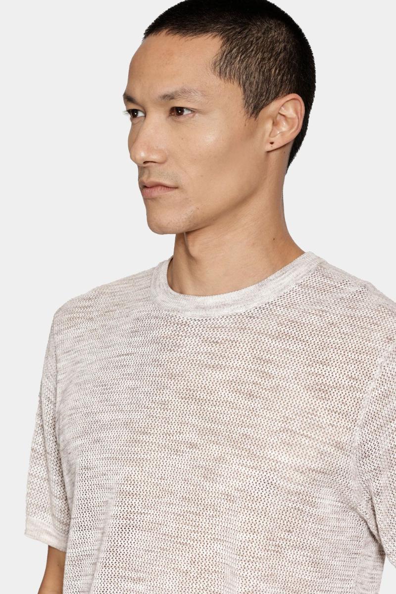 Camiseta Aramis Tricot Manga Curta Textura Natural - 3