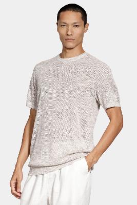 Camiseta Aramis Tricot Manga Curta Textura Natural