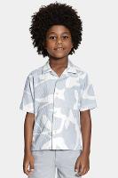 Camisa Aramis Infantil Regular Manga Curta  Azul e Branco - 1