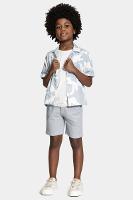 Camisa Aramis Infantil Regular Manga Curta  Azul e Branco - 2