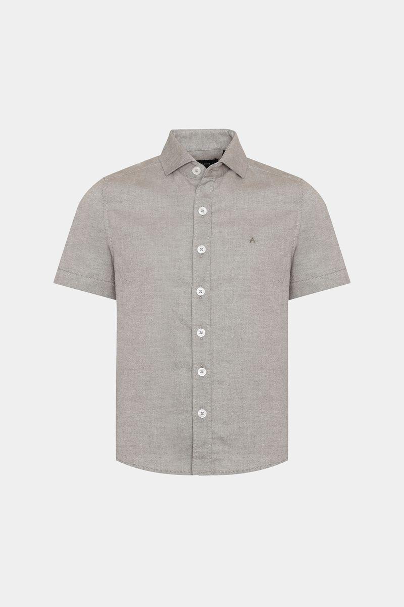 Camisa Aramis Infantil Regular Manga Curta Bege - 2