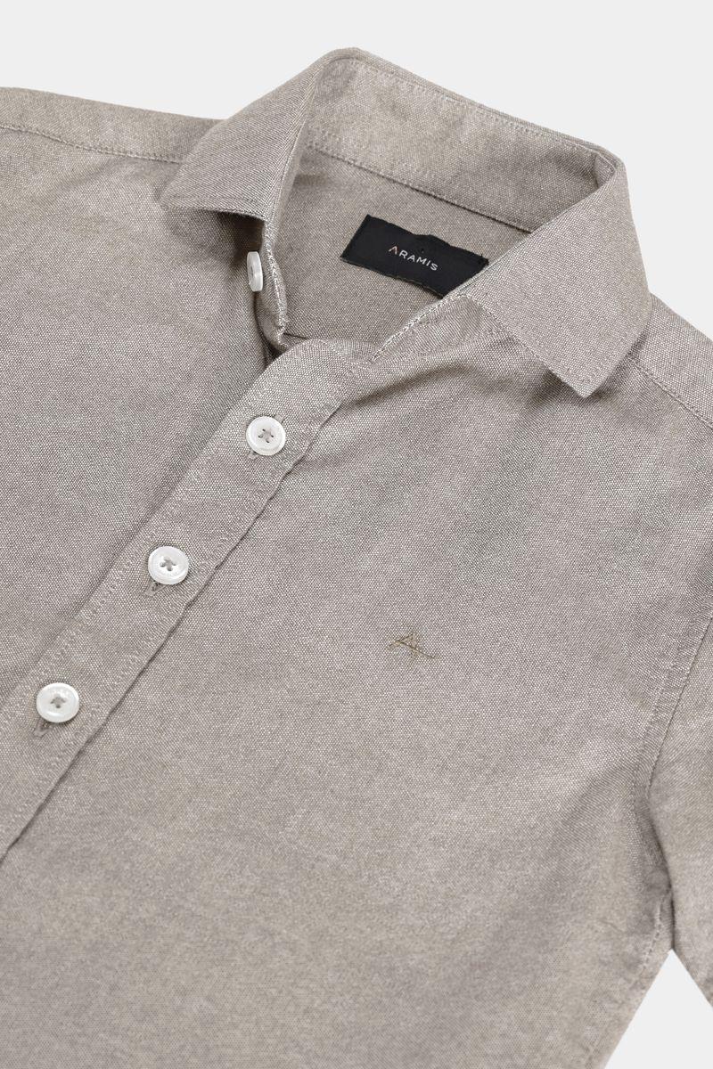 Camisa Aramis Infantil Regular Manga Curta Bege - 3