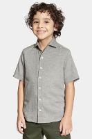 Camisa Aramis Infantil Regular Manga Curta Verde Medio - 1