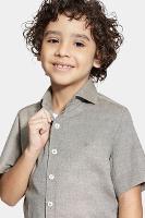 Camisa Aramis Infantil Regular Manga Curta Verde Medio - 3