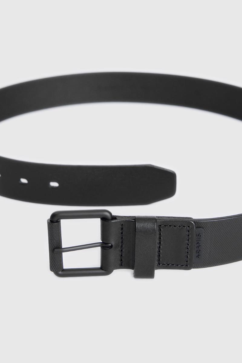 Cinto Aramis Couro Diamante Preto - 3