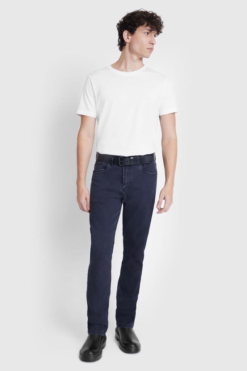 Cinto Aramis Couro Diamante Preto - 4