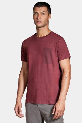 Camiseta Aramis Manga Curta Code Bordo Cabernet