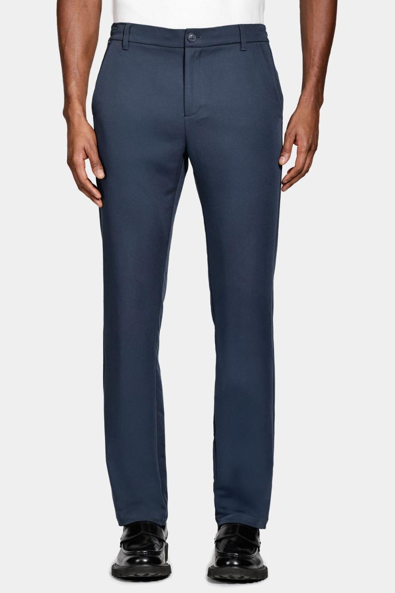 Calça Aramis Chino Clássica Slim Travel Marinho - 2