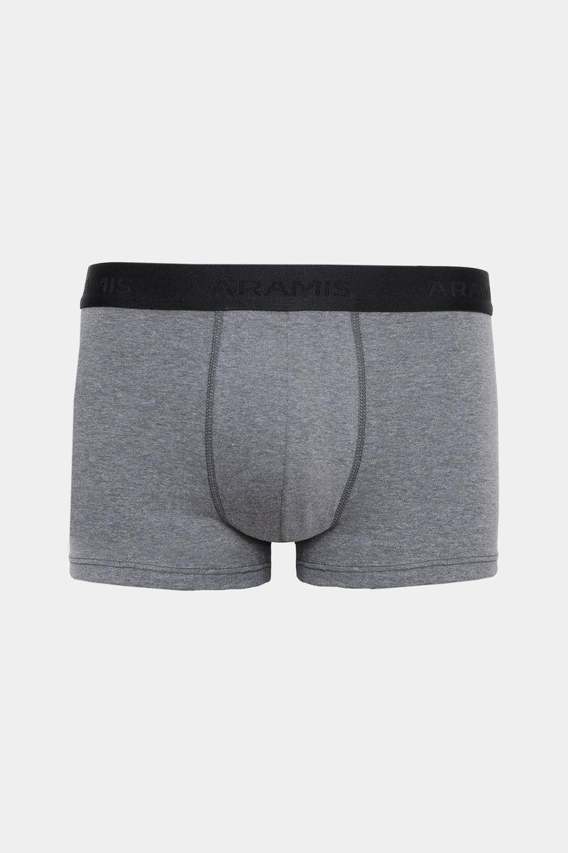 Kit 3 Cuecas Neo Boxer Cotton Cinza Mescla - 4