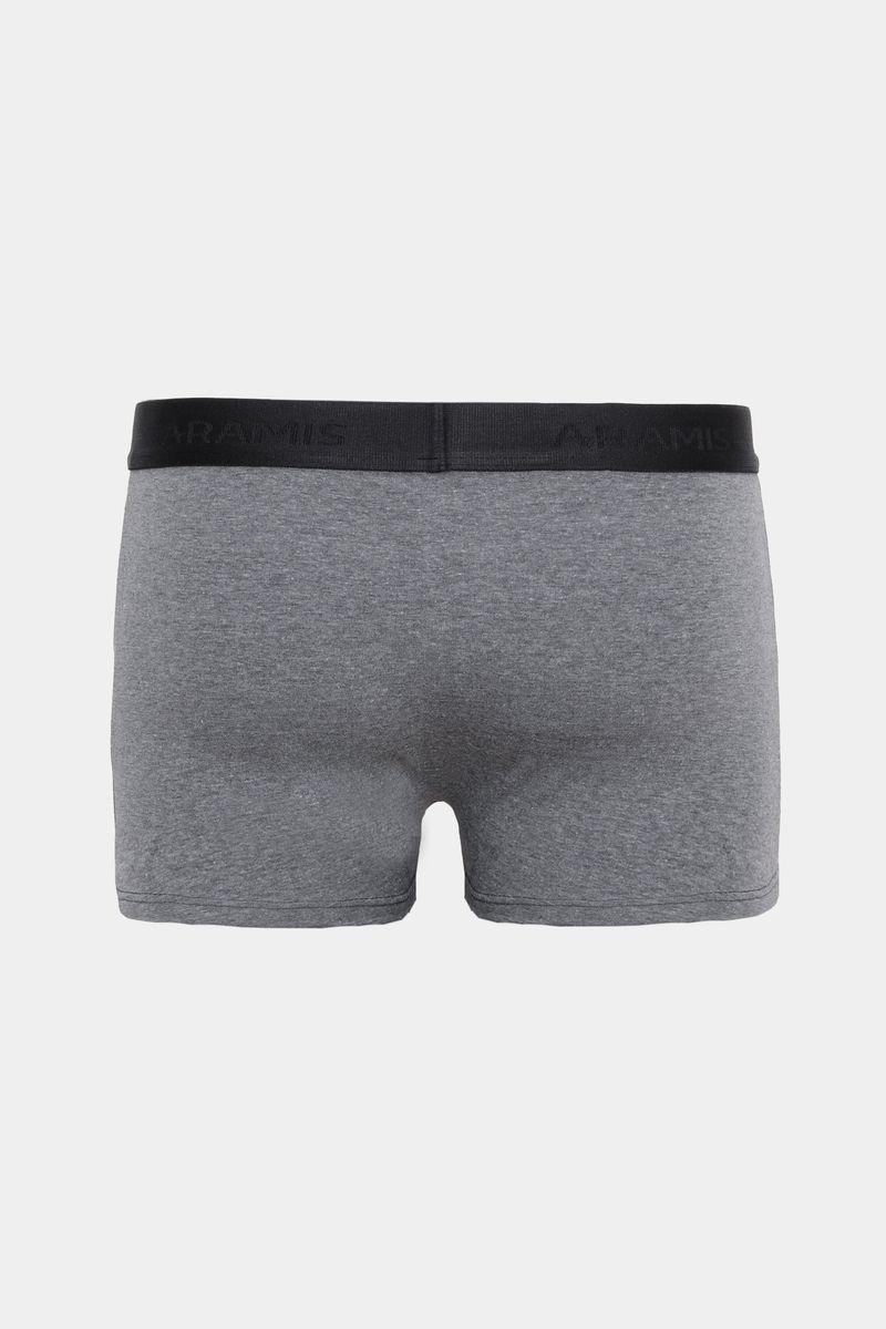 Kit 3 Cuecas Neo Boxer Cotton Cinza Mescla - 5