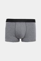 Kit 3 Cuecas Neo Boxer Cotton Cinza Mescla