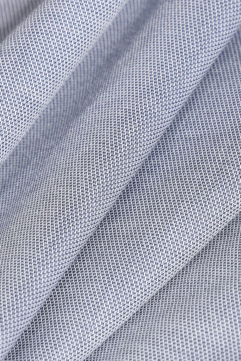 Camisa Manga Longa Cosmo Regular Algodão Egípcio Fil a Fil Barolo Azul Médio - 5