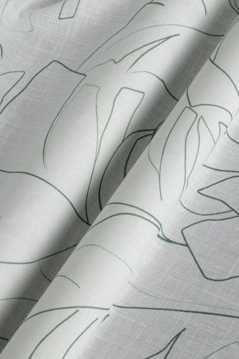 Camisa Aramis Regular Algodão Manga Curta Branco e Verde - 5