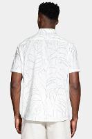 Camisa Aramis Regular Algodão Manga Curta Branco e Verde - 3