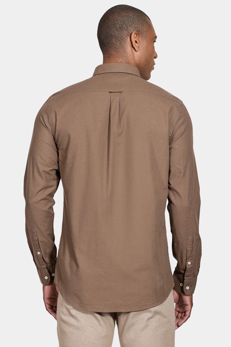Camisa Manga Longa Move Slim Oxford Button Down Planalto Cáqui - 4